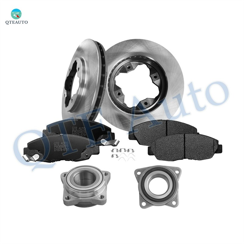 8PC Front 259mm Brake Rotors-Hub-Brake Pad For 1990-1997 Honda Accord D1578 8791