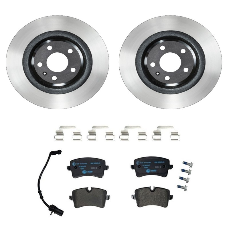 Wagner Rear Rotors Hella Low-Met Disc Brake Pads Kit For A6 Premium Plus Sedan