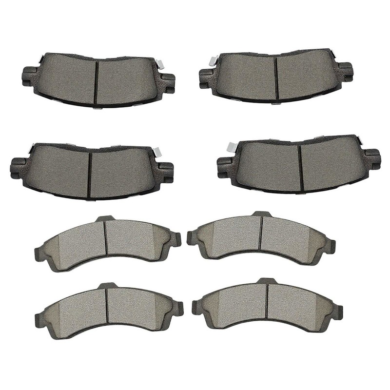 4-Wheel Set Brake Pad Sets Front & Rear for Chevy Olds Isuzu Ascender Envoy XL