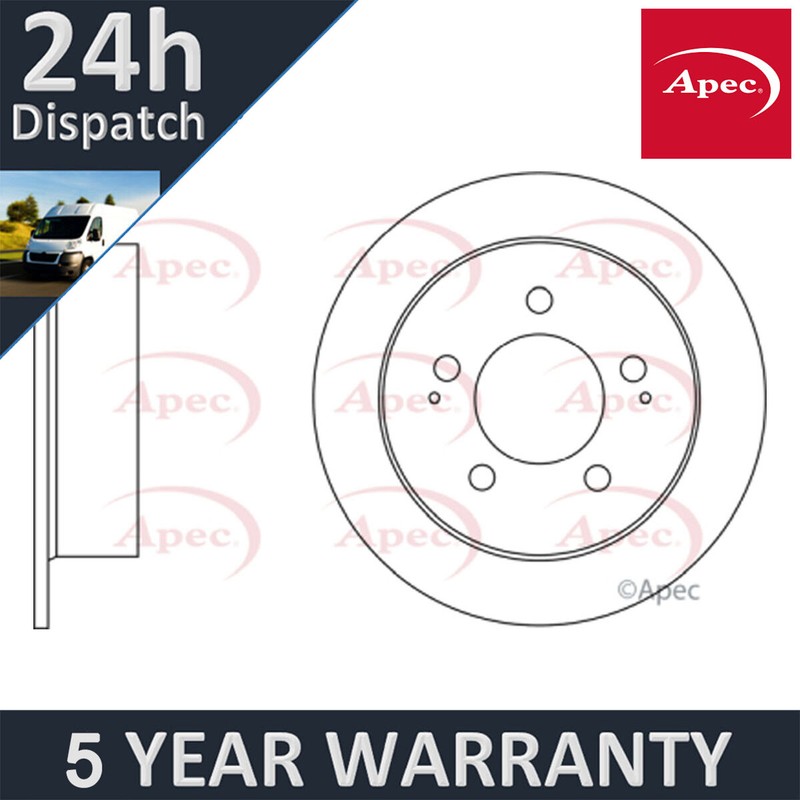 Fits Ssangyong Rexton Kyron 2.0 D XDi 2.2 2.7 Apec Rear 1x Brake Disc 4840109000