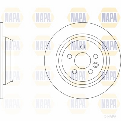 2x Brake Discs Pair Solid fits FORD S-MAX ST, TDCi Rear 06 to 14 302mm Set NAPA gallery