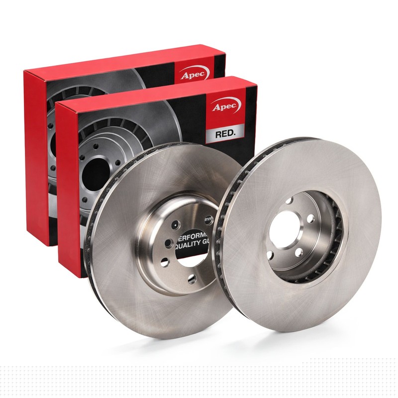 2X APEC Front Left Brake Discs for BMW 3 Touring 2019- 348mm Vented DSK3326