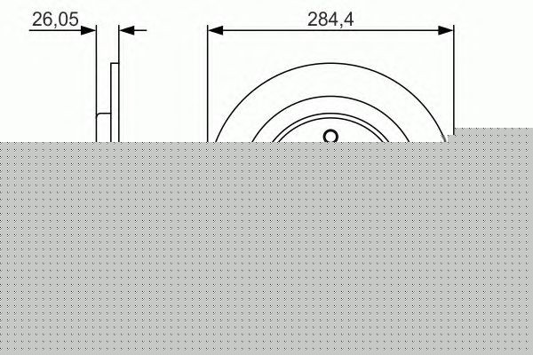 Bosch Brake Discs Rear Diameter 284.4mm 76mm Solid 10mm 0986479A47