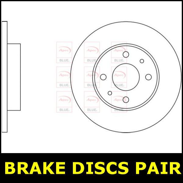 Brake Discs Pair Rear FOR FIAT MAREA 1.9 2.0 2.4 96->03 Diesel Petrol Blue gallery