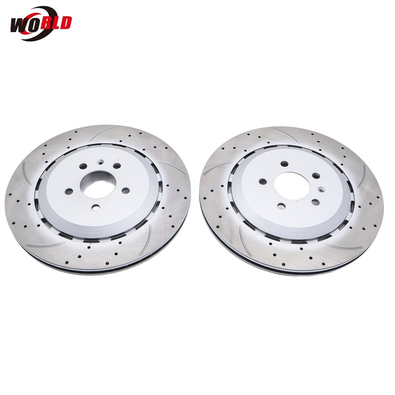 Rear Disc Brake Rotors Left＆Right For Audi RS7 4.0L V8 2014-2018 4G8615601E gallery