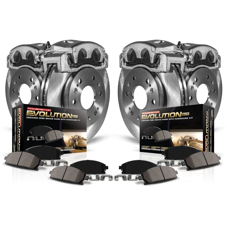 Powerstop 296mm Front 269mm Rear Discs Calipers Pads Kit for Avalon Camry Solara