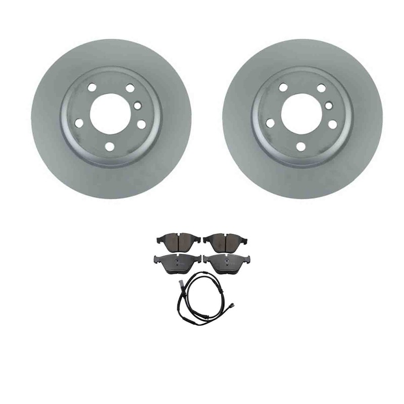 Zimmerman Front Rotors Akebono Euro Disc Brake Pads Kit For F10 528i Sedan RWD