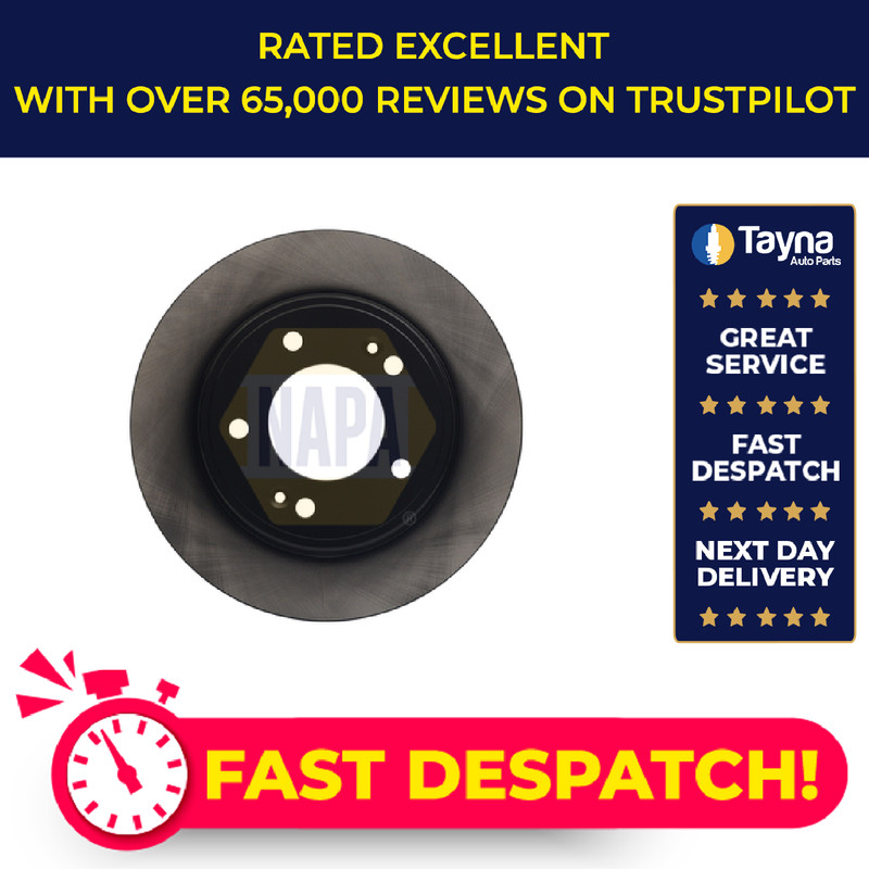 2x Brake Discs Pair Solid Rear 262mm NBD5292 NAPA Set 584113X300 58411A6300 New