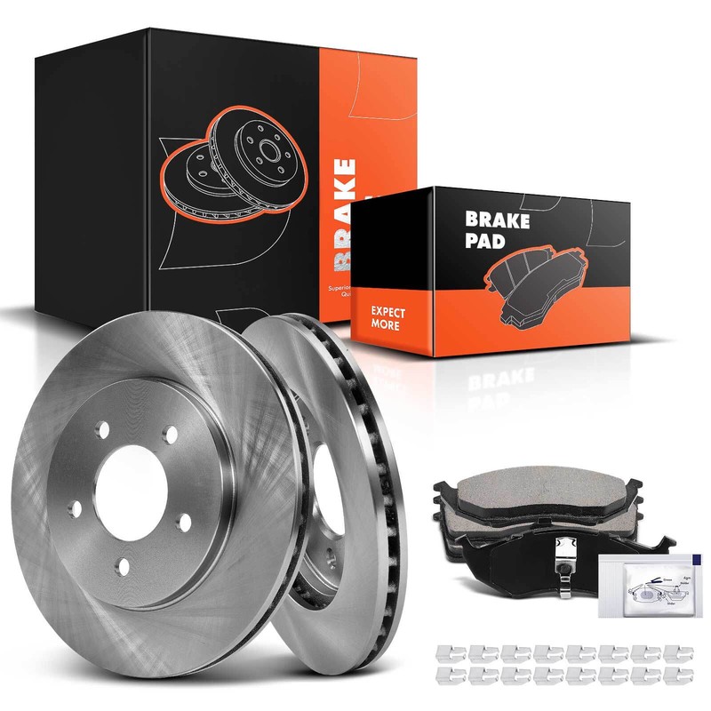 Disc Rotors & Ceramic Brake Pads for Plymouth Voyager 1996-2000 Chrysler Front