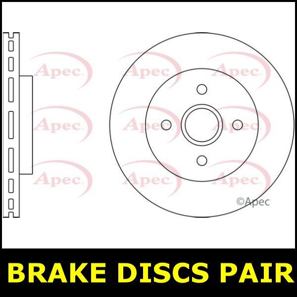 Brake Discs Pair Front FOR RENAULT MEGANE Electric 21->ON Electric Apec gallery