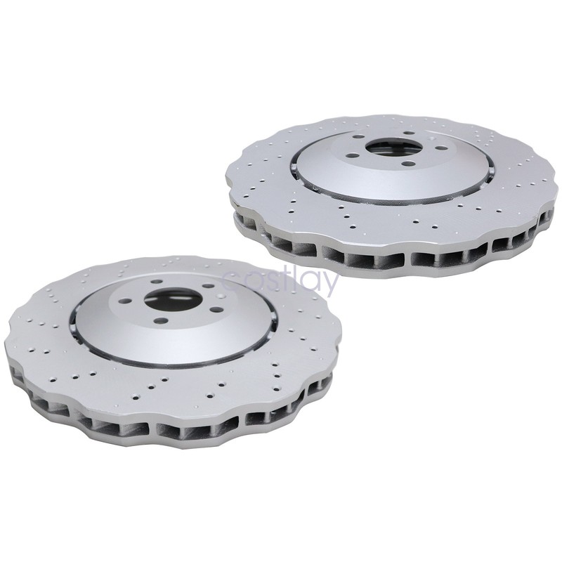 Fits For 2014-2016 Audi RS7 4.0L A Pair Of Front Disc Brake Rotors 4G0615301AH gallery