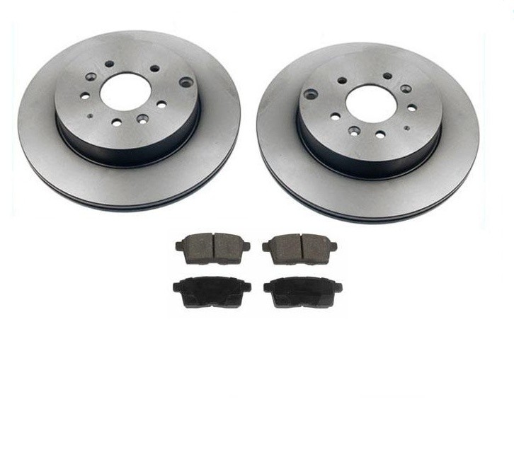 Rear Brake Rotors & Rear Ceramic Brake Pads for Mazda CX-9 2007-2015