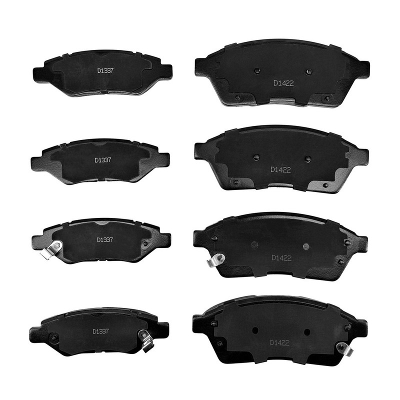 Front & Rear Rotors Ceramic Brake Pad for 2010-2014 2015 2016 Cadillac SRX SAAB gallery