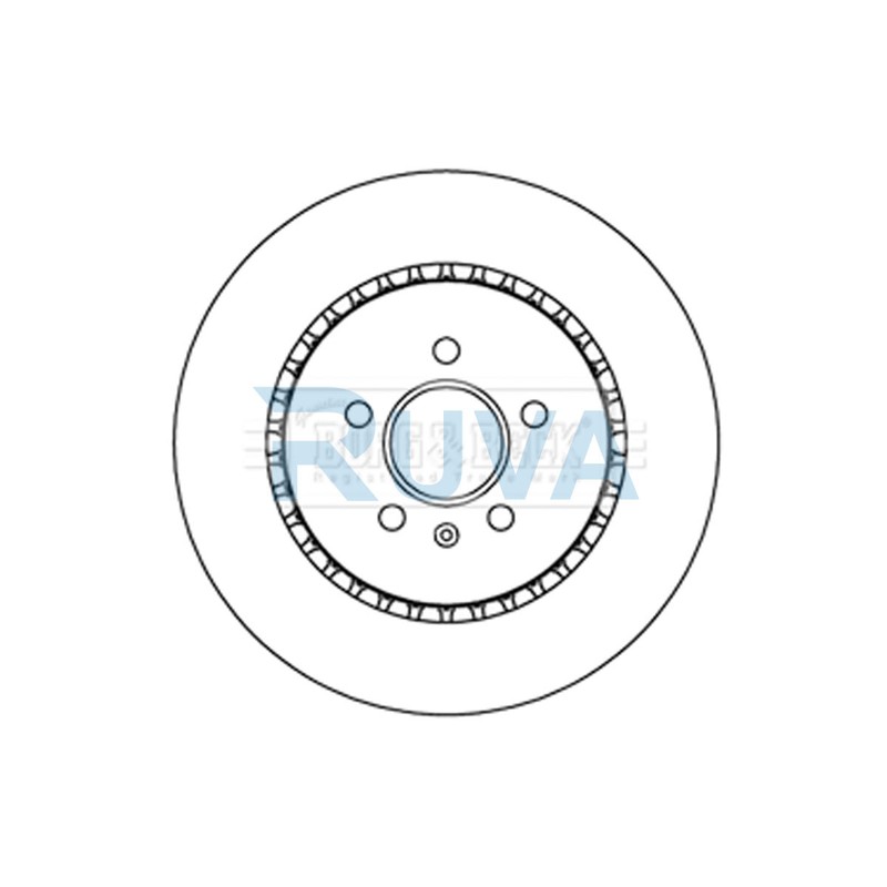 Fits Q5 A5 A4 A6 A8 A7 Macan 2.0 TDi 3.0 D 4.2 Ruva Rear Brake Disc 95B615601G