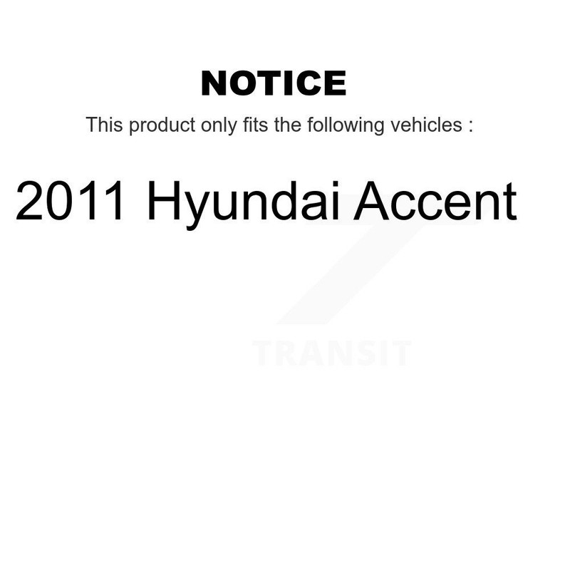 Front Rear Coated Disc Brake Rotors Kit For 2011 Hyundai Accent KG-101012 gallery