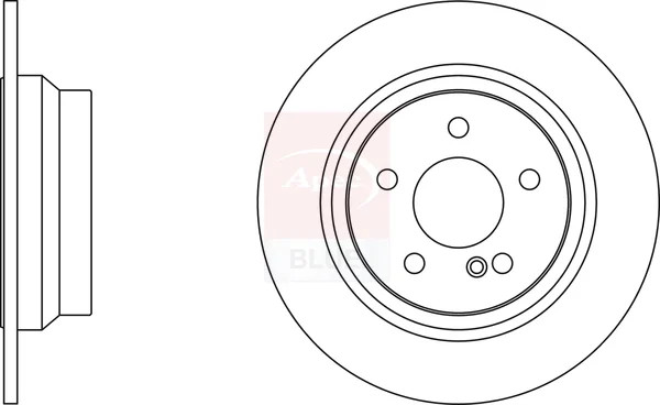 2x Brake Discs Pair Solid fits MERCEDES E220 S212, W212 2.2D Rear 09 to 16 300mm