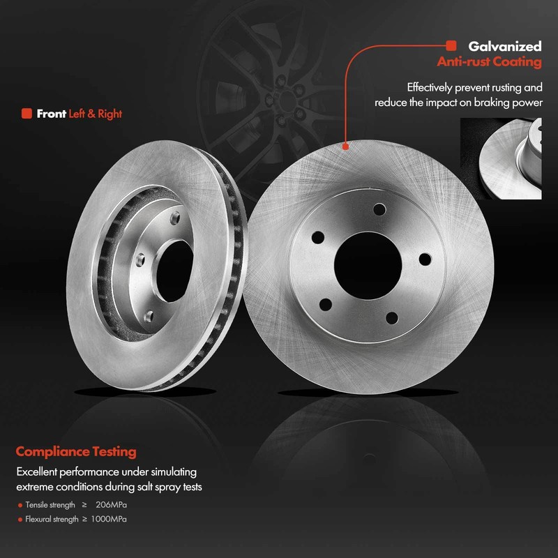 Front & Rear Disc Brake Rotors and Ceramic Brake Pads for Chevy Blazer S10 GMC gallery