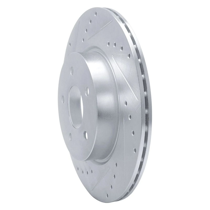 For INFINITI QX50 21-23 Brake Rotor eLINE Drilled & Slotted 1-Piece Rear Driver