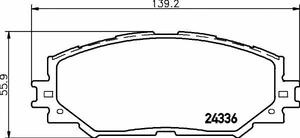 MINTEX Front Axle BRAKE DISCS + PADS SET for TOYOTA COROLLA Saloon 1.6 2013-2018 gallery