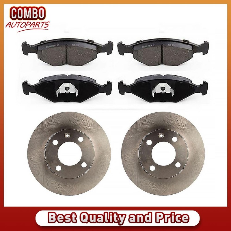 Front Brake Rotors Brake Pads fits 2000 2001 2002 2003 2004 Volkswagen Pointer