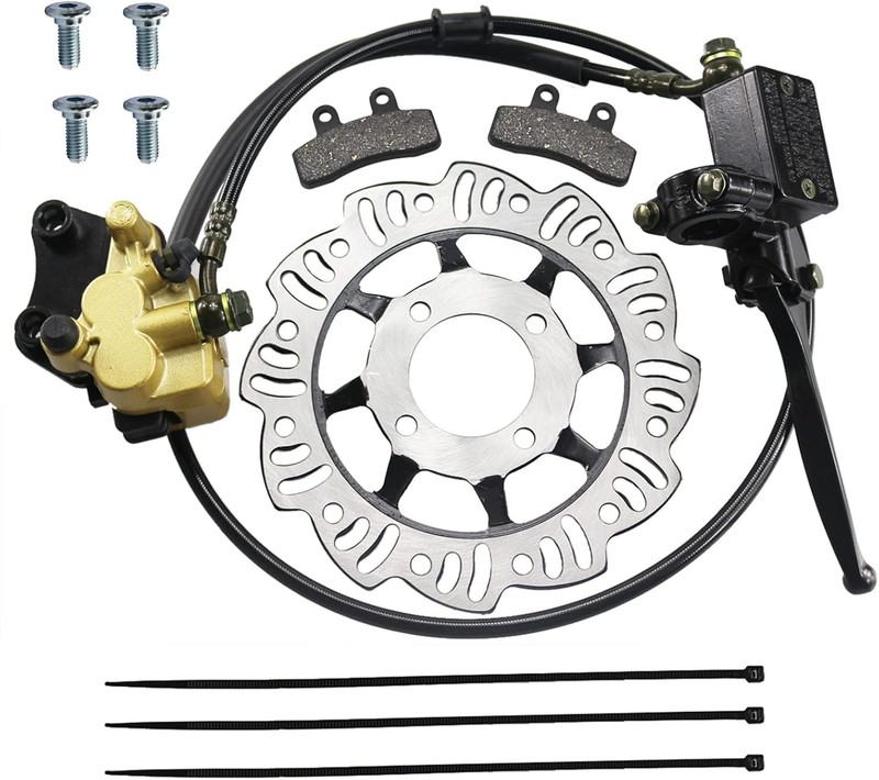 Front Disc Brake Master Cylinder Caliper Rotor Pad Assembly 50-125cc Dirt Bike