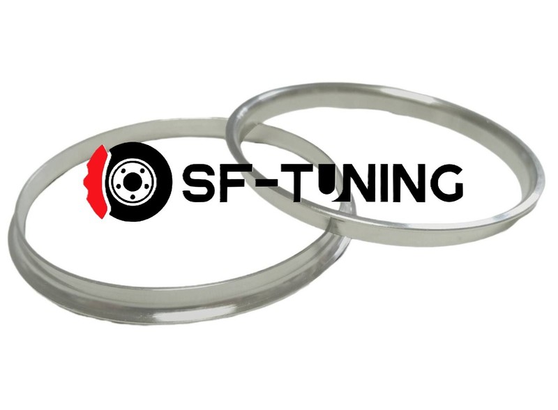 Pair of Brake Disc Centering Rings to Mount Mercedes Discs to VAG Cars 67-65mm gallery