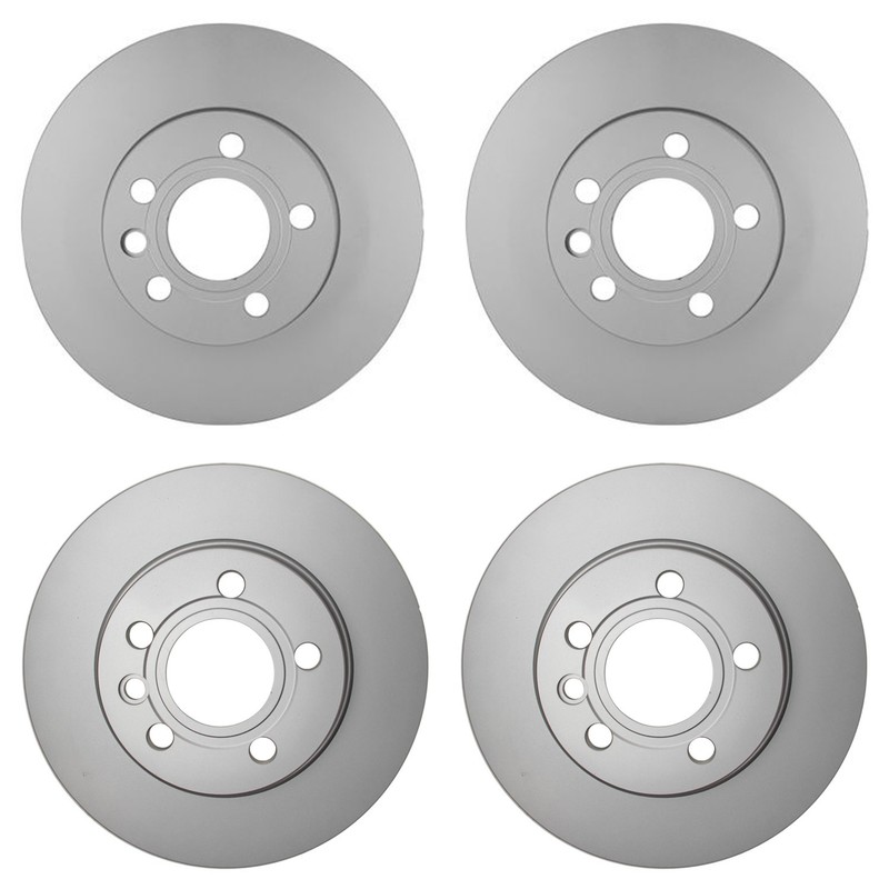 Hella Front 282mm & Rear 280mm Brake Rotors Kit For Volkswagen EuroVan 1997-2003
