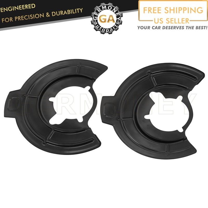 2 Pcs New Black Front Disc Brake Splash Shields For 2007-2018 Jeep Wrangler Jk