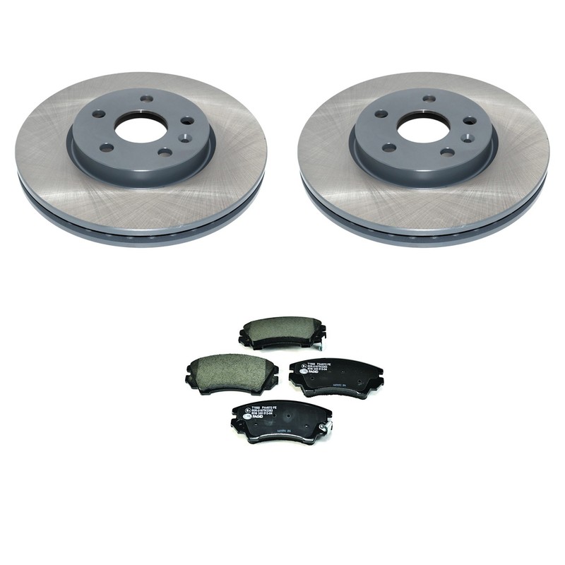 DuraGo Front Rotors Hella Low-Met Disc Brake Pads Kit For LaCrosse Regal Camaro