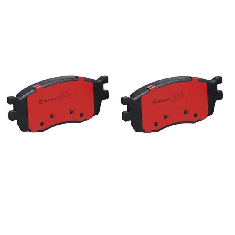Brembo OEM Front & Rear Ceramic Brake Pads Kit For 2006-2007 Hyundai Accent 9 Yr gallery