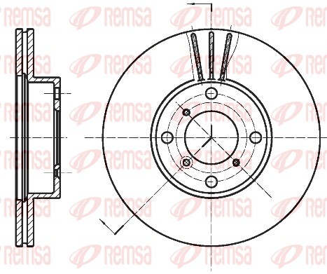 Remsa 6950.10 Brake Disc for Suzuki