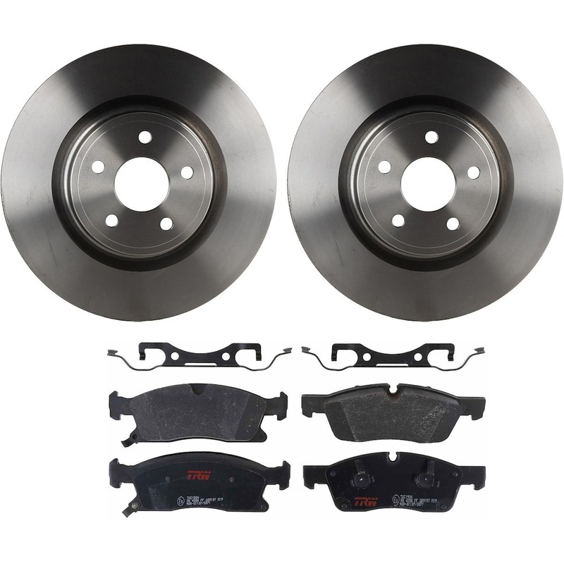 KIT-072924-934 TRW 2-Wheel Set Brake Disc and Pad Kits Front for Dodge Durango