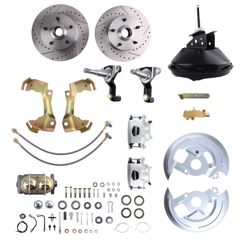Front Power Disc Brake System for Chevy Nova X-BODY 1968-1974 DBK6472LX gallery
