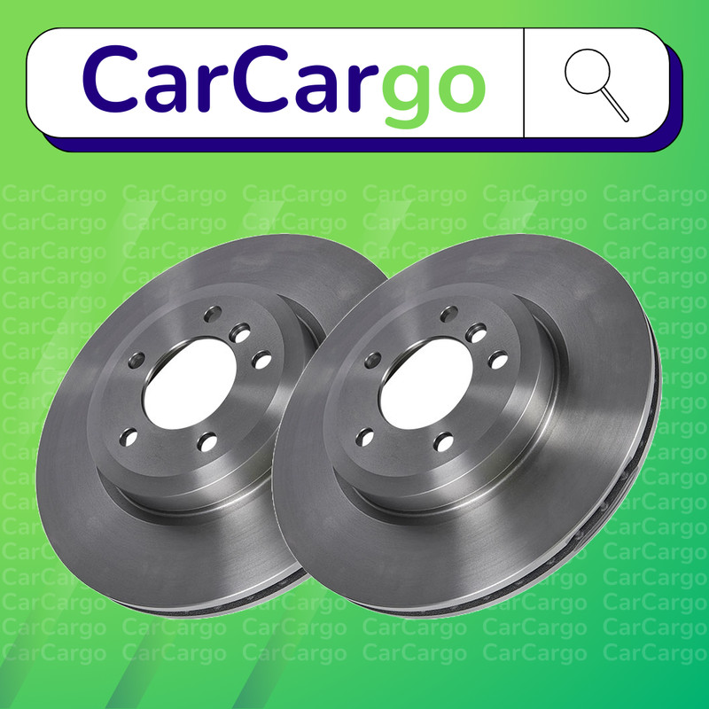 Premium Vented Front Brake Discs Pair BMW 3 Series 330xi 2000-2006 325 mm