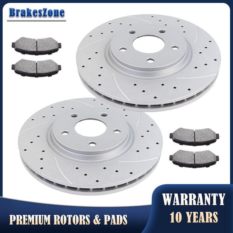 296mm Front Brake Rotors Pads Kit fit for Chevrolet Malibu 2004-2006 2008-2012