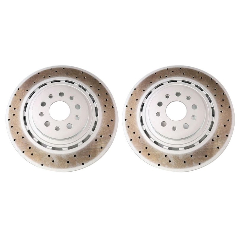 For 2014-2021 Maserati Ghibli Quattroporte Front Brake Rotors set of 2 670030935 gallery