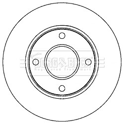 Fits Nissan NV200 2010- 1.5 dCi 1.6 IntuPart Front 1x Brake Disc 40206JX00A gallery