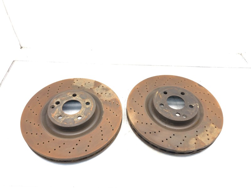 2003-2009 MERCEDES R230 SL55 SL65 AMG SL600 LEFT RIGHT FRONT DISC BRAKE ROTORS gallery