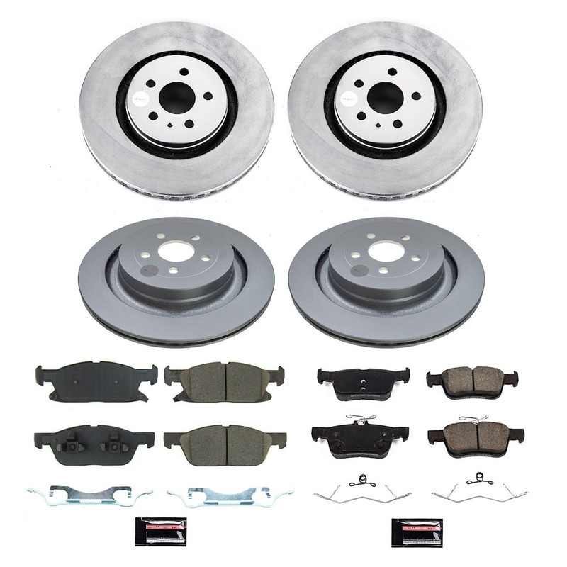 Powerstop Front Rear 4 Wheel 344.9mm Discs & Pads Kit for 2019-21 Edge Nautilus gallery