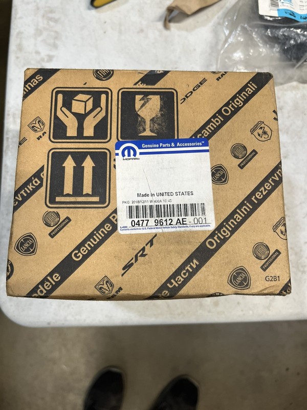 Genuine Mopar HUB. Wheel. Right or Left. 04779612AE