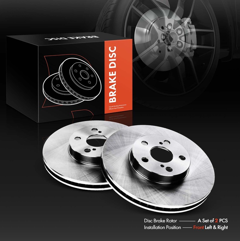 Front Disc Brake Rotors for Toyota Corolla Matrix 2003-2008 Celica Pontiac Vibe gallery