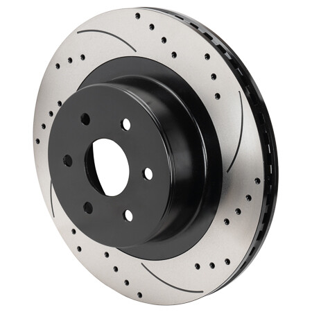 Wilwood 160-16965-BK for SRP Drilled & Slotted Performance Rotor-Right Hand