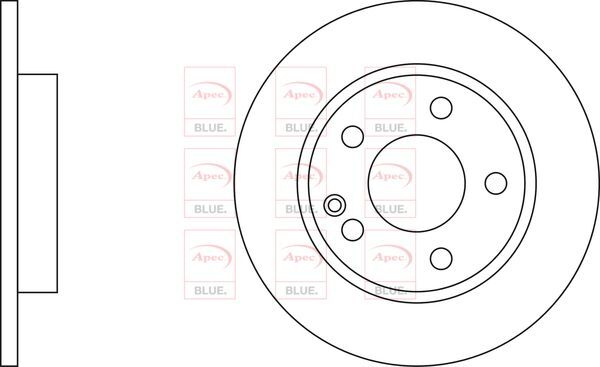 Brake Discs Pair Front FOR W168 1.4 1.7 A140 A160 97->04 CHOICE1/2 solid Blue gallery