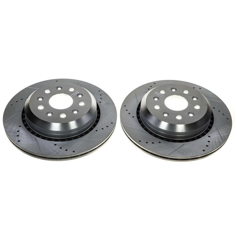 PowerStop Rear Disc Brake Rotor Set for 2024 Jeep Wrangler Unlimited Sport