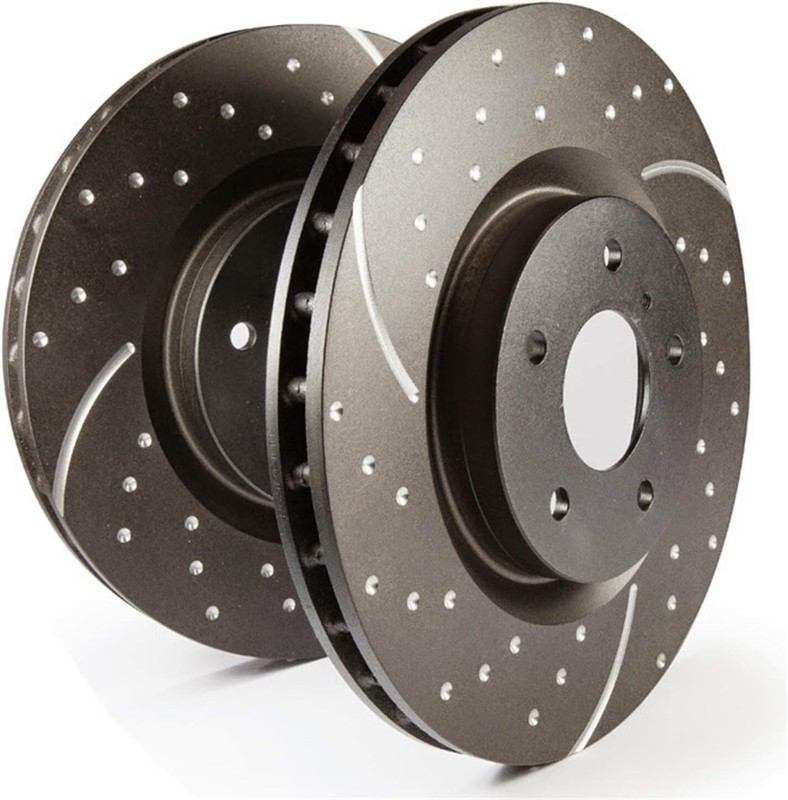 EBC GD Sport Rear Brake Rotors 08-15 Audi A4 A5 8RB Quattro AWD FWD 8T3 8F7 8TA