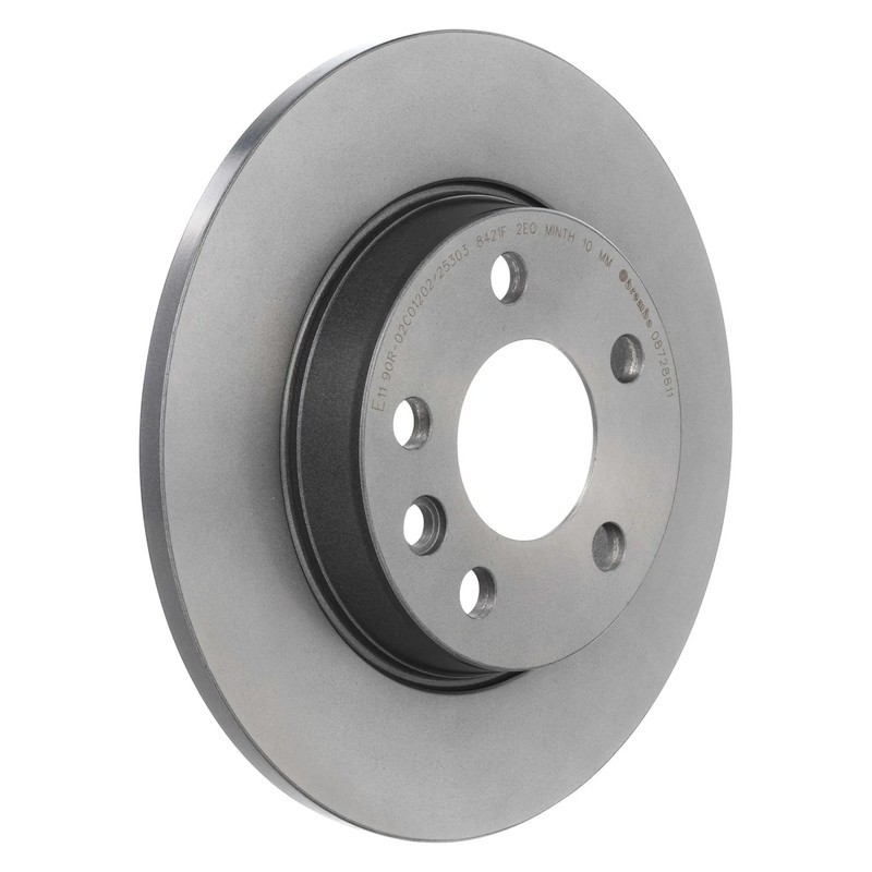 For Volkswagen EuroVan 96-03 Brembo UV Coated Plain Solid Rear Brake Rotor