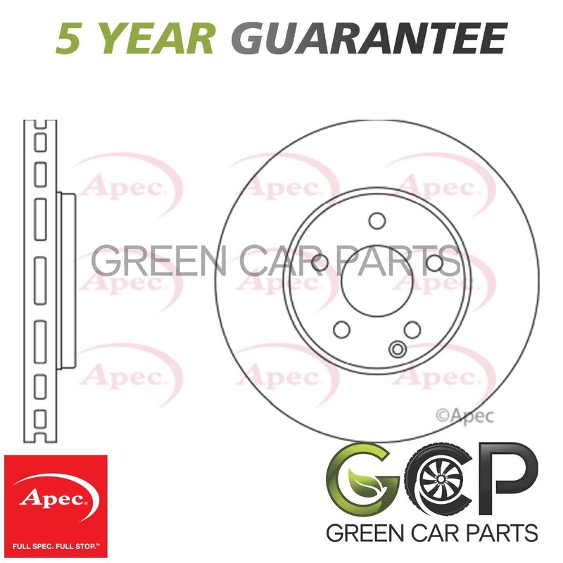 Apec Front Brake Disc Fits Mercedes E-Class 2003-2008 2.6 3.2 2114211212