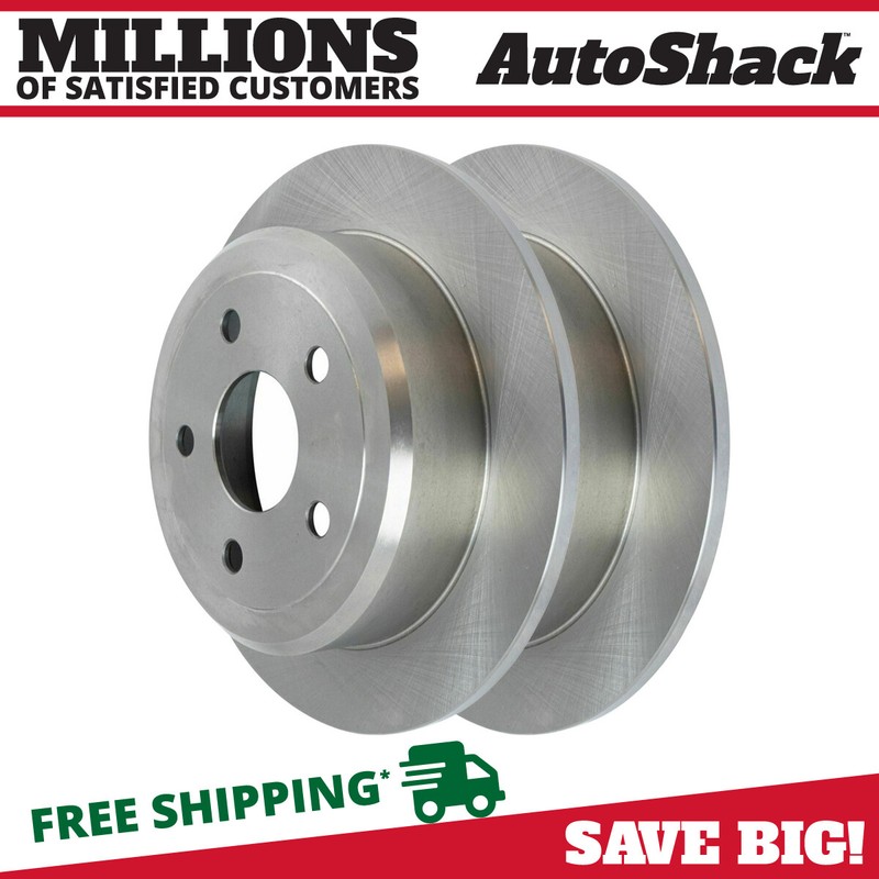 Rear Brake Rotors Pair 2 for 2007-2018 Jeep Wrangler 2018 Wrangler JK 3.6L 3.8L