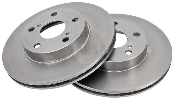 ABS 16942 Front Brake Discs Pair 279mm Vented Fits Toyota Previa Town Ace