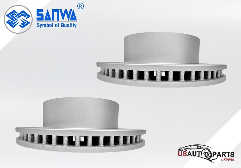 SANWA FRONT BRAKE ROTOR GEOMET &CERAMIC PAD KIT FOR DODGE CHARGE 2005-2020 3.6L gallery